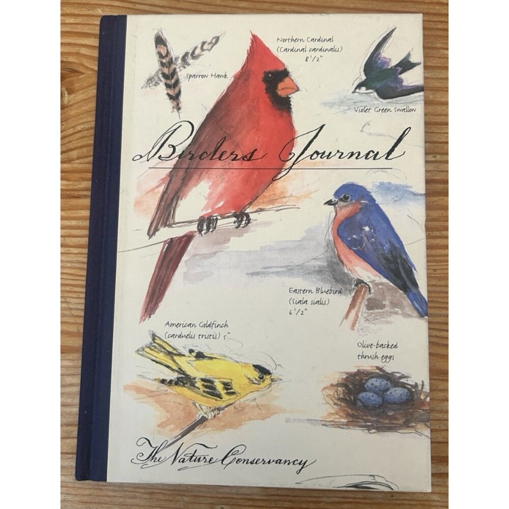BIRDERS JOURNAL by The Nature Conservancy Blank Journal Bird Checklist